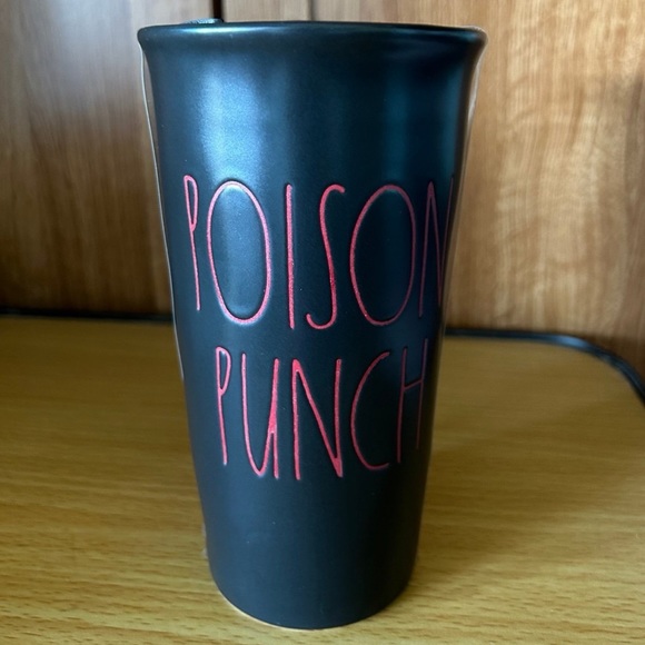 NEW RAE DUNN Poison Punch Ceramic Travel Tumbler with LID - Picture 1 of 7